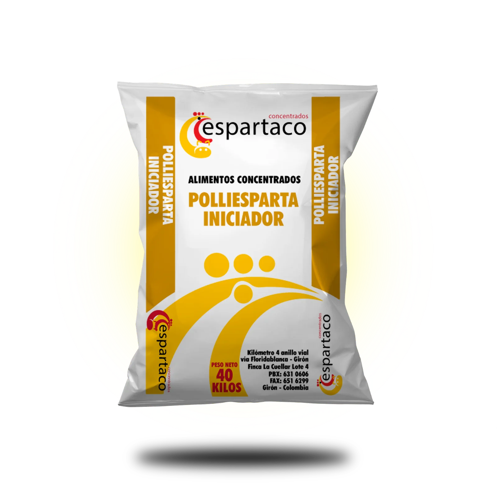 Bulto de alimento Polliesparta Iniciador
